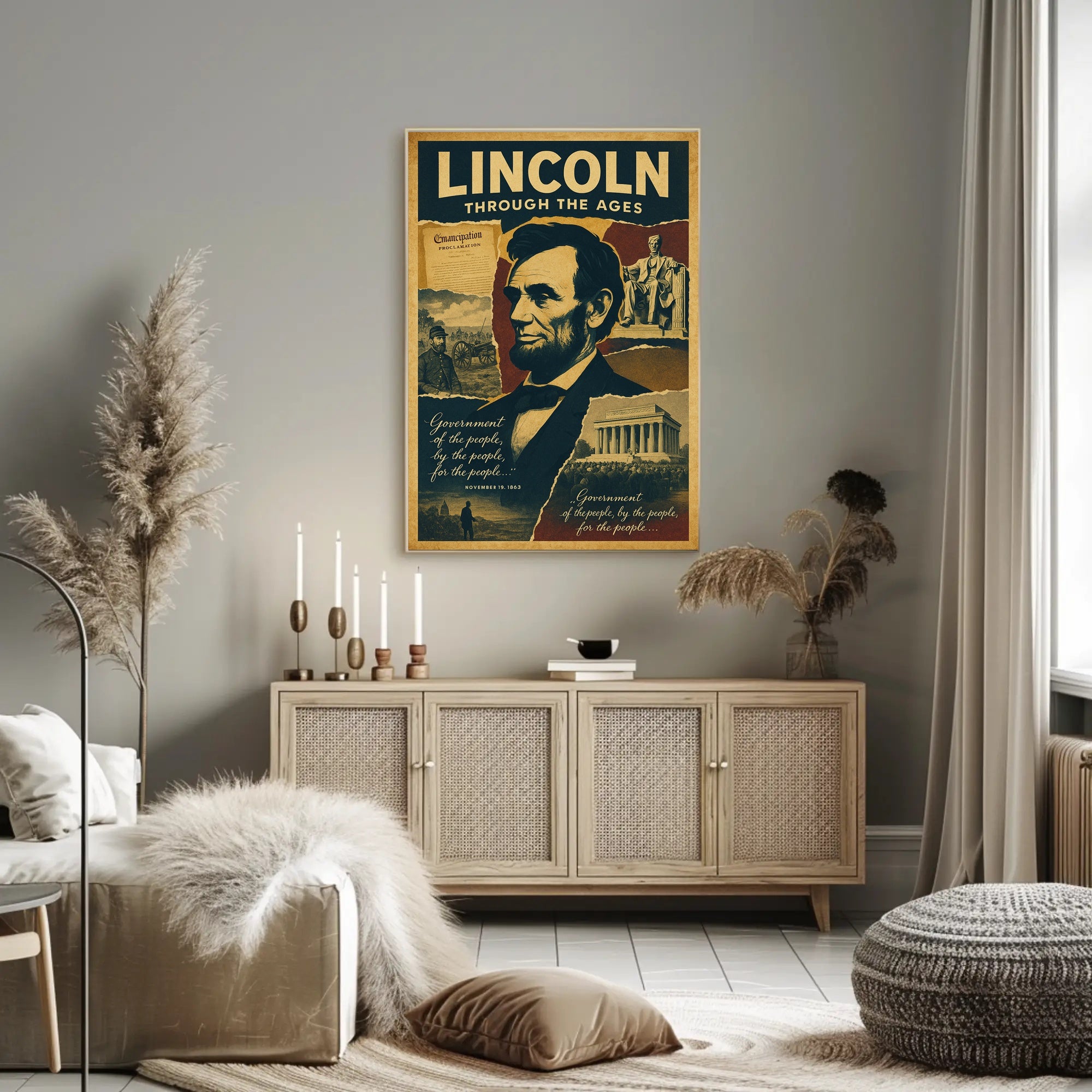 Abraham Lincoln Through the Ages Poster PosterGoat