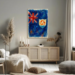 Anguilla Flag Art Poster