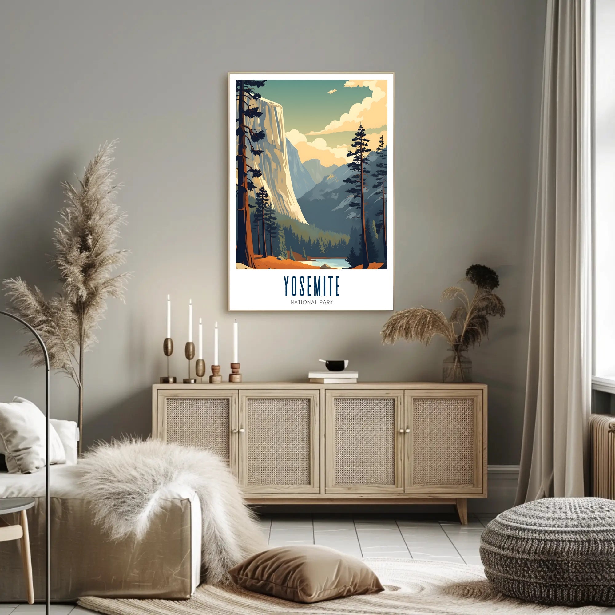 Yosemite National Park Vintage Poster Print