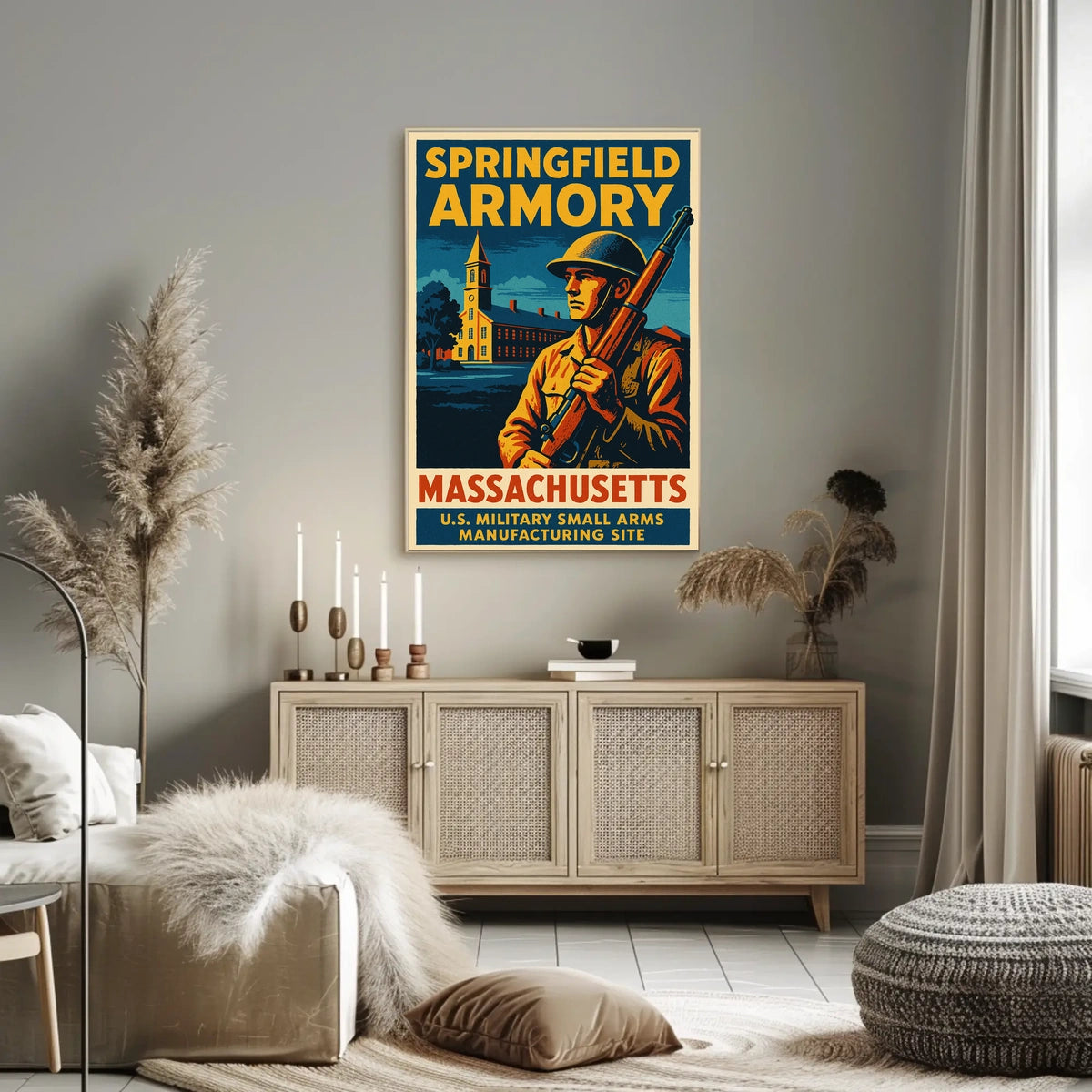Springfield Armory Massachusetts Poster