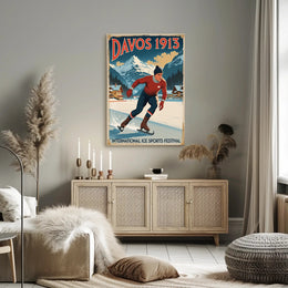 Davos 1913 – International Ice Sports Festival Poster PosterGoat