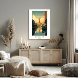 Serene Bangkok Skyline Poster PosterGoat