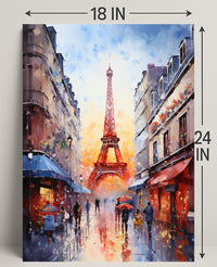 Parisian Street Scene Poster