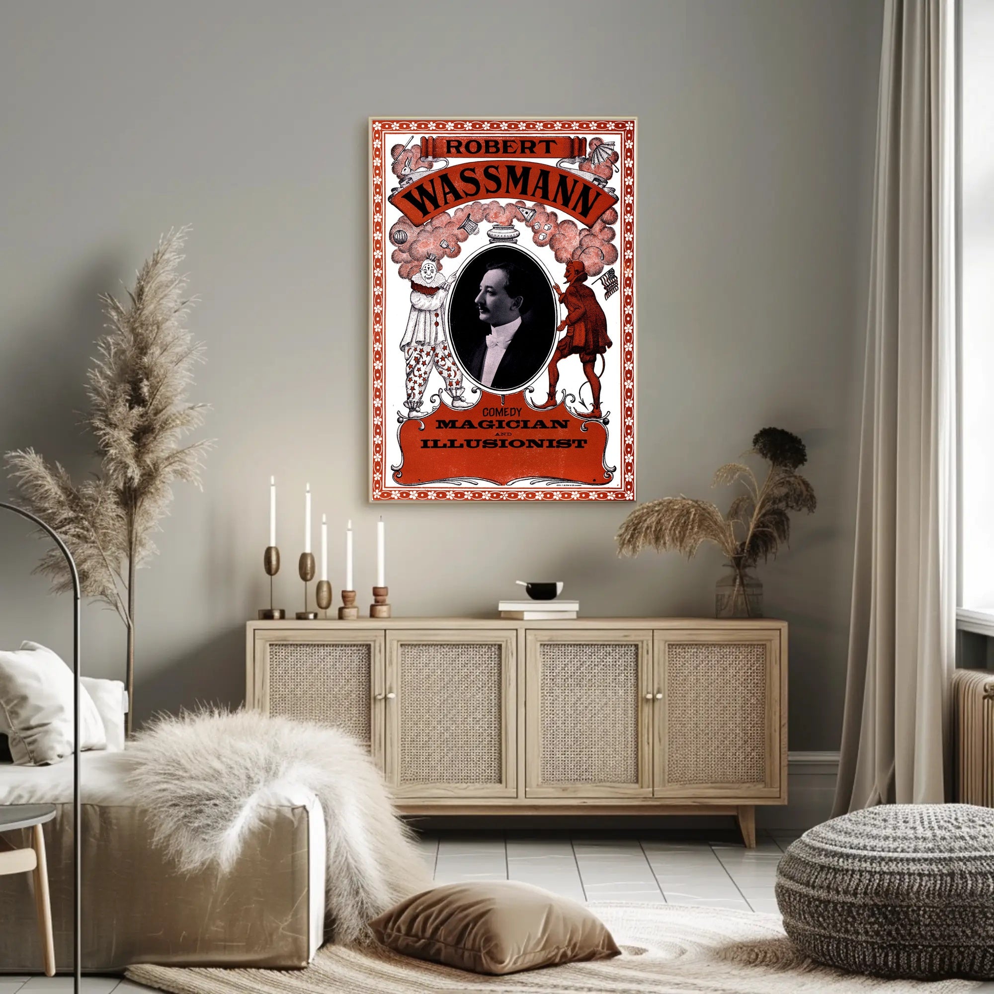 Vintage Magician and Illusionist Poster - Cultural or Heritage Poster
