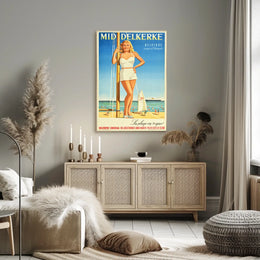 Mid Delkerke La Plage En Vogue Poster