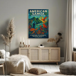 American Samoa National Park Untamed Beauty National Park Poster
