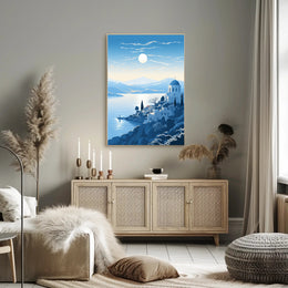 Tranquil Mediterranean Landscape Poster PosterGoat