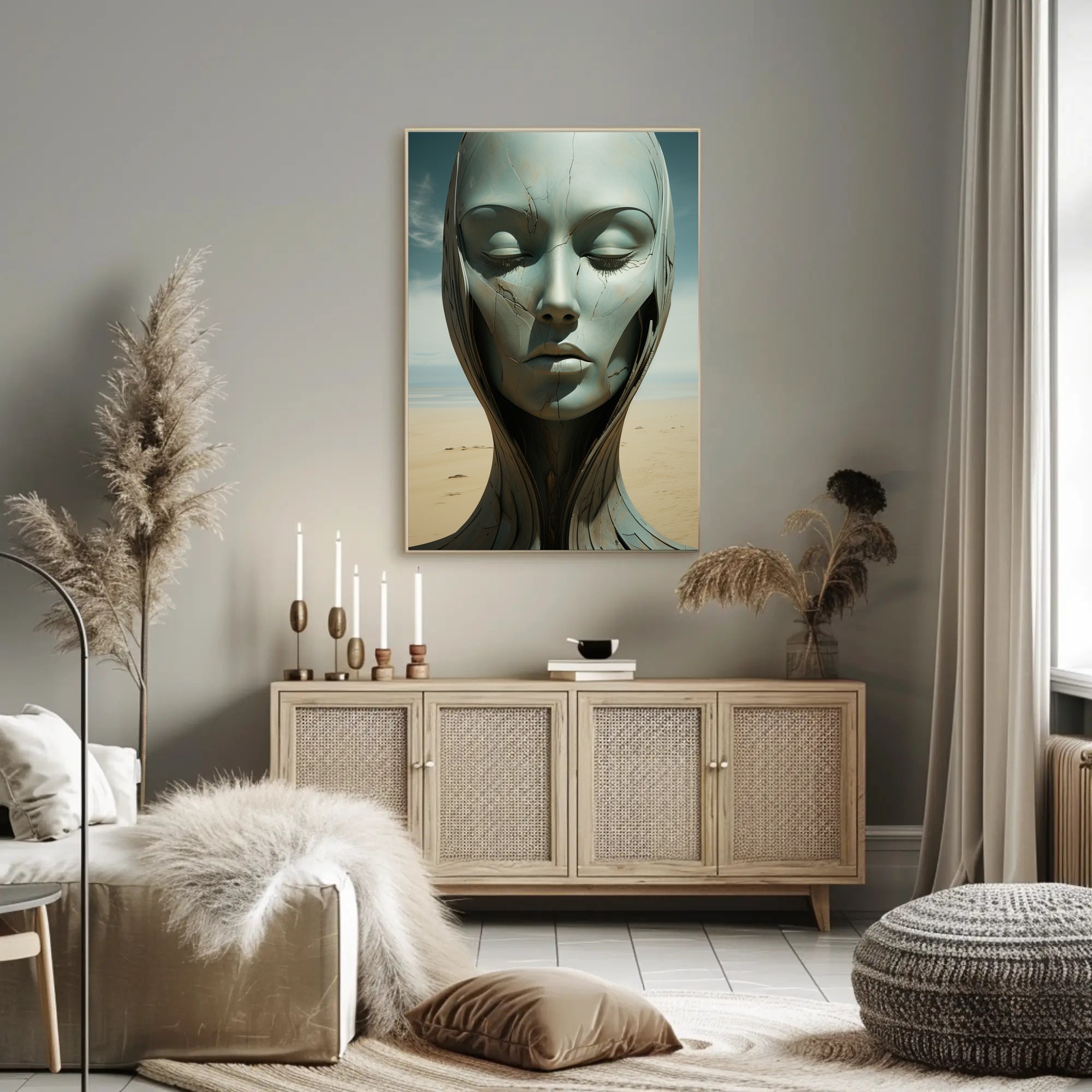 Ethereal Serenity In The Desert Poster