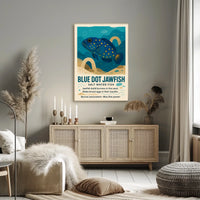 Blue Dot Jawfish Poster