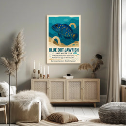 Blue Dot Jawfish Poster