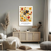William Morris Vintage Bee Botanical Artistic Poster