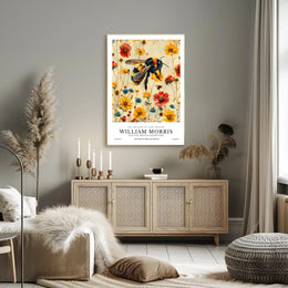 William Morris Vintage Bee Botanical Artistic Poster