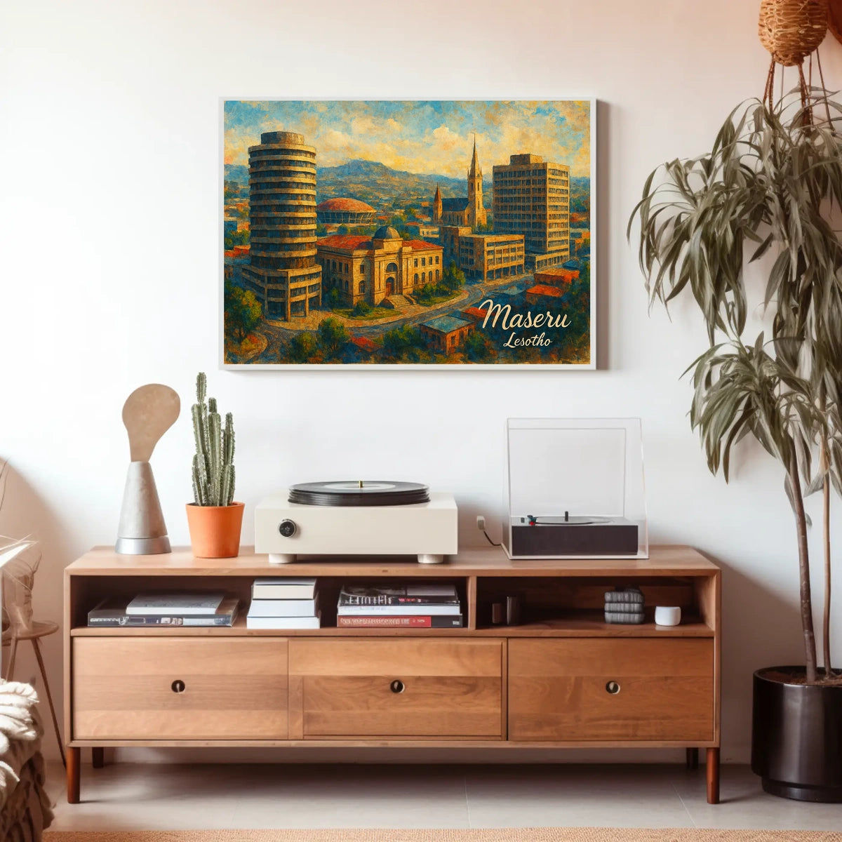 Maseru Cityscape Wanderlust Photography Realism Poster