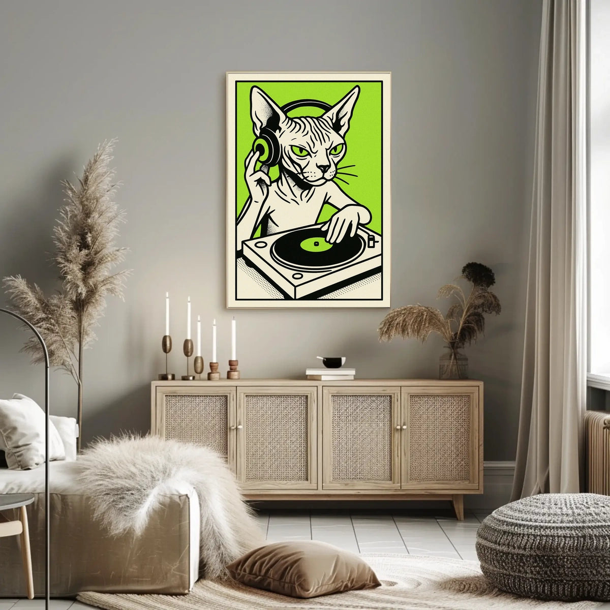 Dj Cat Grooves Poster