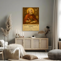 Saint Augustine’s Contemplation: Cultural or Heritage Poster