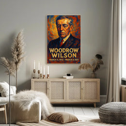 Woodrow Wilson Presidential Portrait Poster