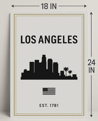 Los Angeles Skyline Poster PosterGoat