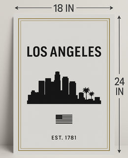 Los Angeles Skyline Poster PosterGoat