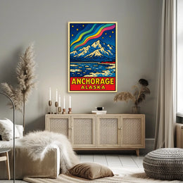 Anchorage, Alaska A Vibrant Landscape Poster