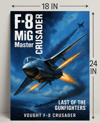Vought F-8 Crusader Last of the Gunfighters Poster PosterGoat