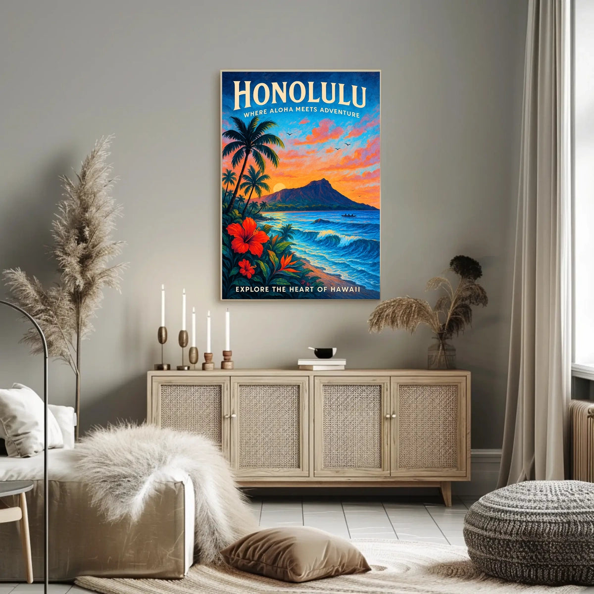 Honolulu Where Aloha Meets Adventure Poster