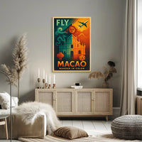Travel to Macao Vibrant Exploration Travel Poster PosterGoat