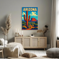 Arizona Desert Landscape Poster