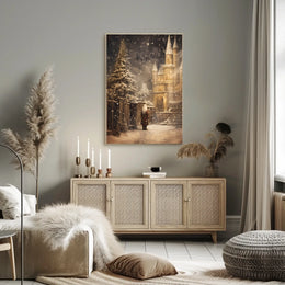 Enchanted Winter Castle Poster