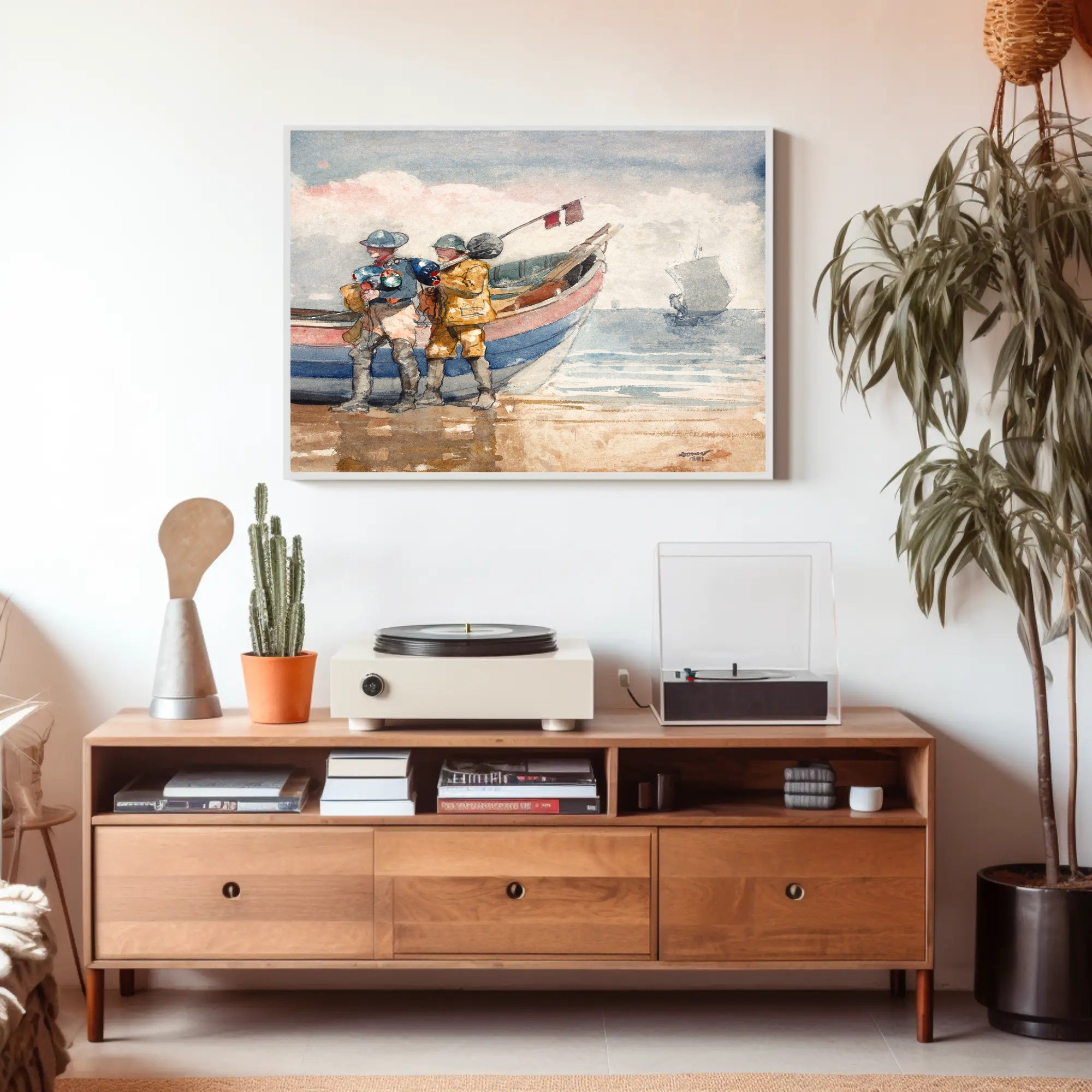 Coastal Fishermen Poster