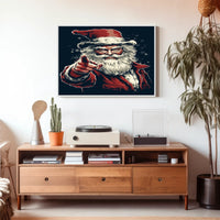 Santa Claus Festive Icon Poster