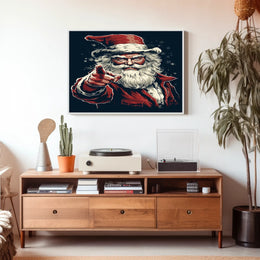 Santa Claus Festive Icon Poster