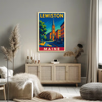 Lewiston, Maine Poster