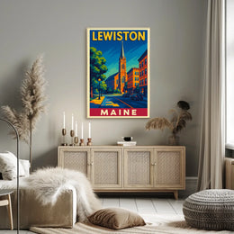 Lewiston, Maine Poster