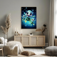 Underwater Adventure: Playful Sea Turtles Poster