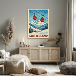 Switzerland Alpine Adventure Poster
