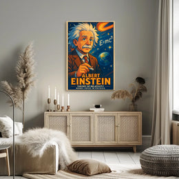 Einstein Relativity Science Inspirational Modern Educational Decor Wall Art Poster