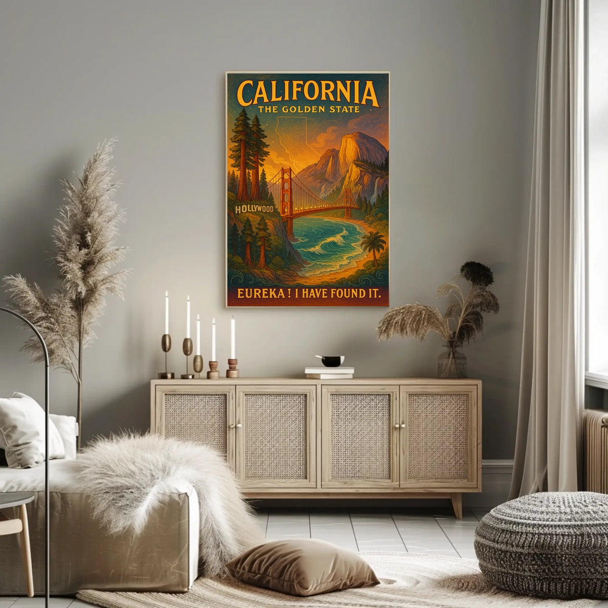 California The Golden State Poster