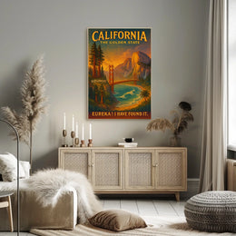 California The Golden State Poster
