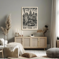 Artistic Abstract Expressionism Wall Decor Poster