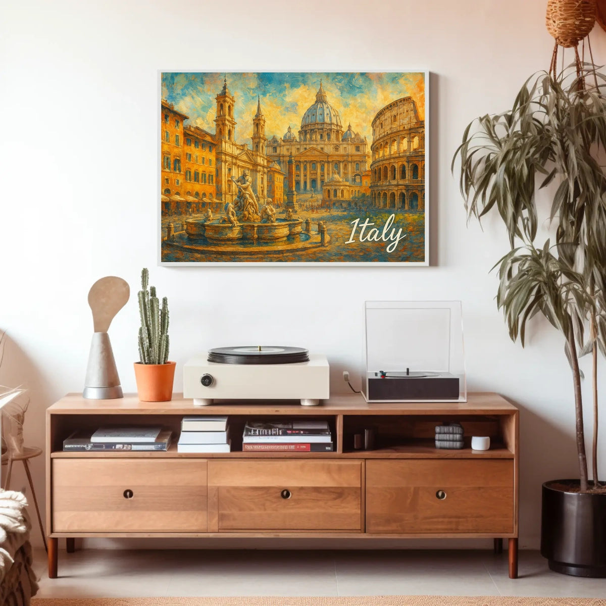 Timeless Italy Watercolor Wanderlust Poster