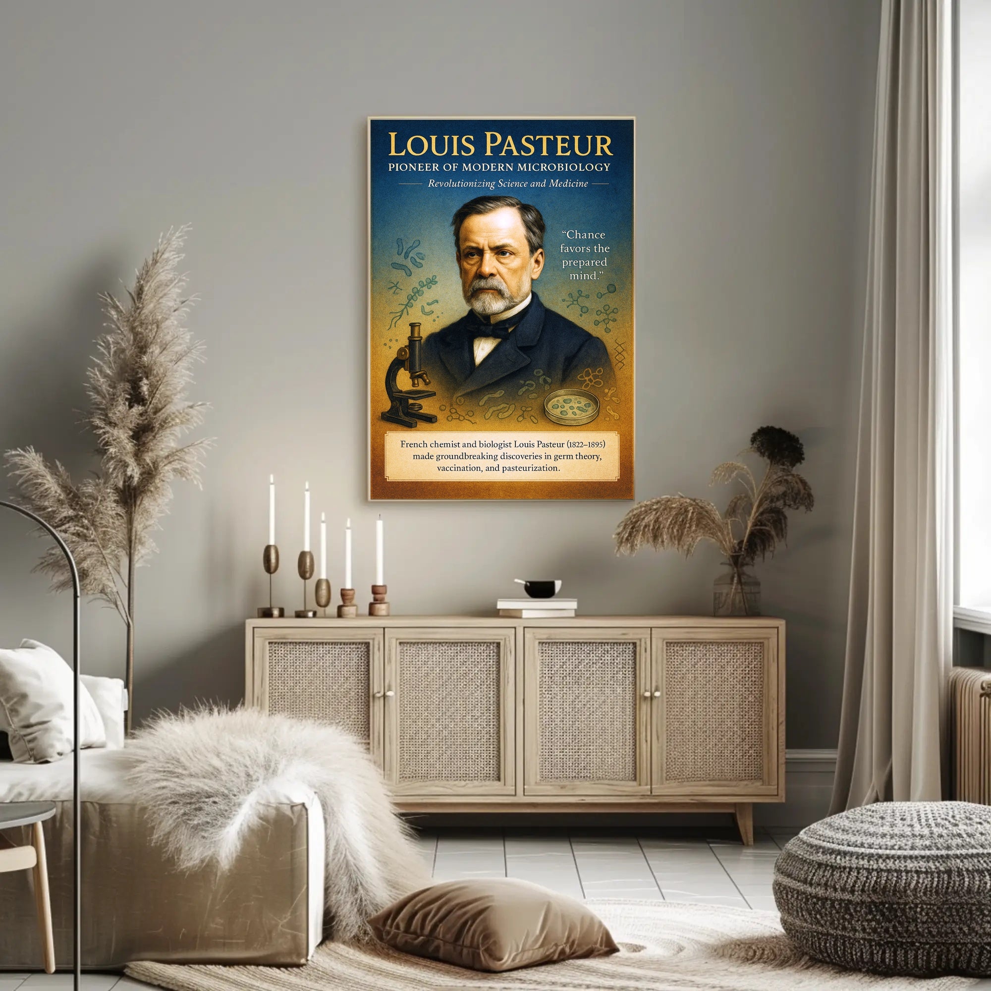 Louis Pasteur Pioneer of Modern Microbiology Poster PosterGoat