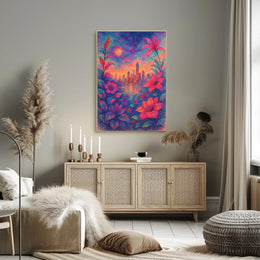Cityscape In Bloom Poster