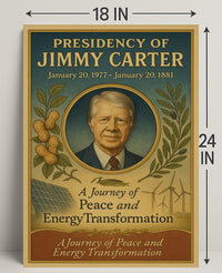Jimmy Carter Presidency Overview Poster Wall Art Print PosterGoat