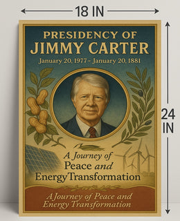 Jimmy Carter Presidency Overview Poster Wall Art Print PosterGoat