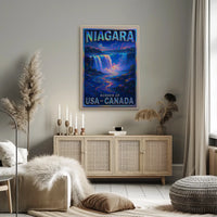 Niagara Falls Impressionistic Travel Poster