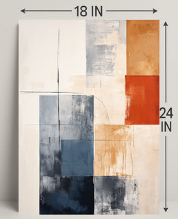 Abstract Geometric Harmony Abstract Poster