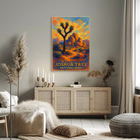 Joshua Tree National Park Poster Desert Landscape Wall Art