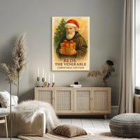 Santa Monk Christmas Gift Illusion Cultural Poster