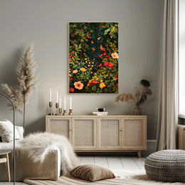 Vibrant Garden Symphony Wall Art Print