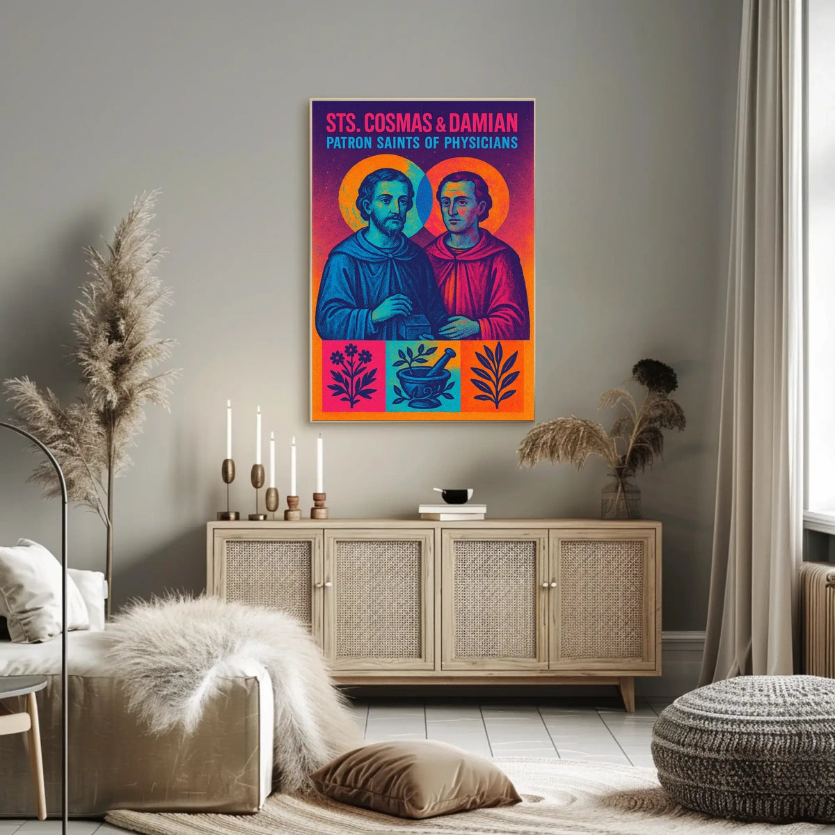 Sts. Cosmas Damian Patron Saints Of Poster